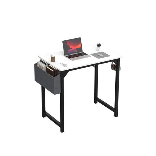 JHK Computer Desk โ Modern Simple Writing, Study & Gaming Table with Side Bag & Headphone Hook